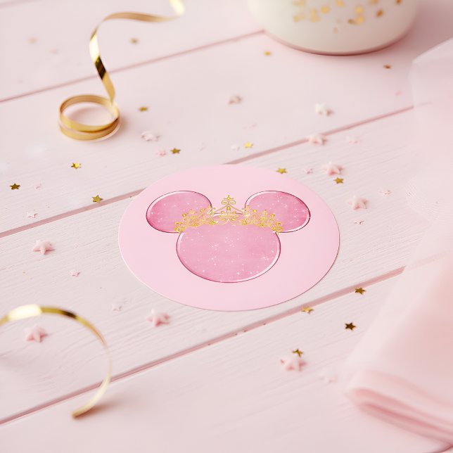 Pegatina Redonda Crown Sticker (Subido por el creador)