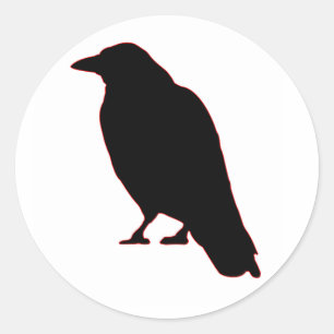 Pegatina Redonda Crows Gossip