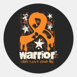 Pegatina Redonda Crps Warrior Complex Regional Pain Syndrome Awaren