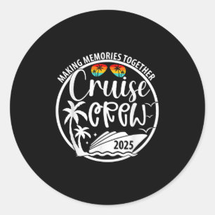 Pegatina Redonda Crucero 2025 Hacer Recuerdos juntos Verano V