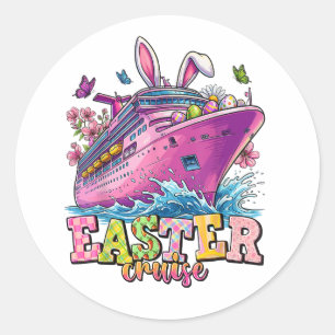Pegatina Redonda Crucero de Pascua 2026