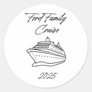 Pegatina Redonda Crucero familiar Ford 2025