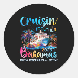 Pegatina Redonda Crucero Familiar Hamas 2025 Crucero Hamas Va