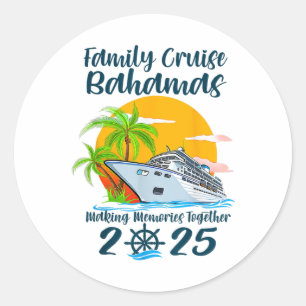 Pegatina Redonda Crucero Familiar Hamas Vacaciones 2025 Creando Rec