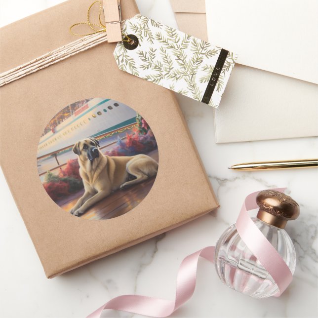 Pegatina Redonda Cruceros de Navidades Pastores Anatolia (Regalar)