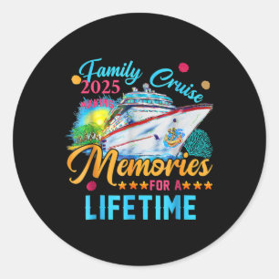 Pegatina Redonda Cruceros Familiares 2025 Haciendo Recuerdos Durant