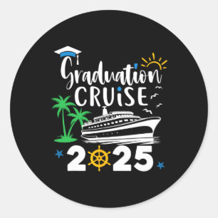Pegatina Redonda Cruceros Graduación 2025 Graduation Trip Cruisin C