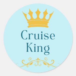 Pegatina Redonda Cruise King