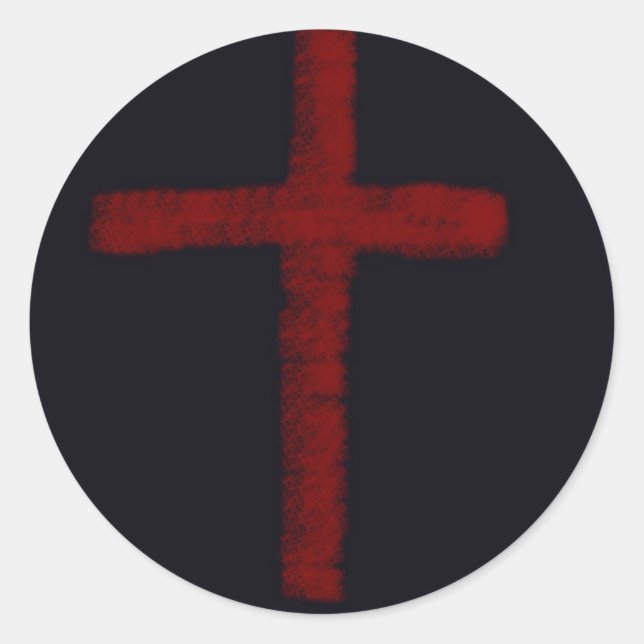 PEGATINA REDONDA CRUZ (Anverso)