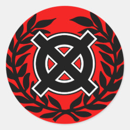 Pegatina Redonda Cruz Celta