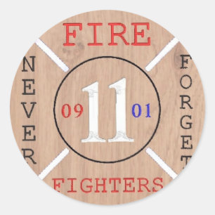 Pegatina Redonda Cruz de Malta: Nunca Olvidar