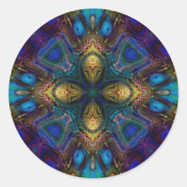 Pegatina Redonda Cruz del Tabernáculo