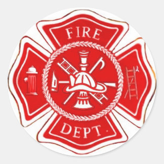 PEGATINA REDONDA CRUZ MALTESE