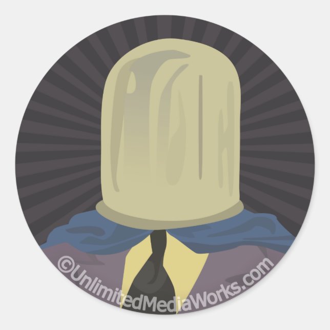 Pegatina Redonda Crystal Mastermind (Anverso)