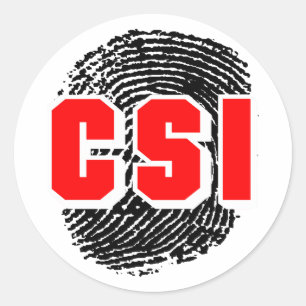 PEGATINA REDONDA CSI