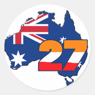 Pegatina Redonda CSREP27austrailianew