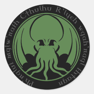 Pegatina Redonda Cthulhu