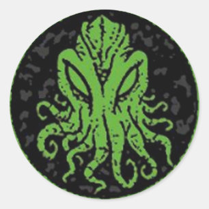 Pegatina Redonda Cthulhu