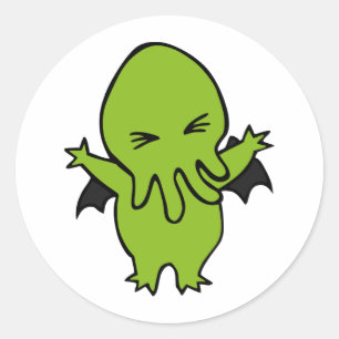 Pegatina Redonda Cthulie