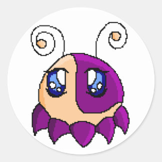 Pegatina Redonda Cuadrado