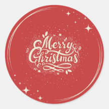Cuadrillo rojo Feliz Navidad