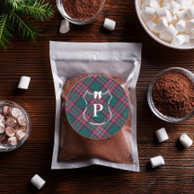 Cuadros verdes y rosados | Festejos con monograma 