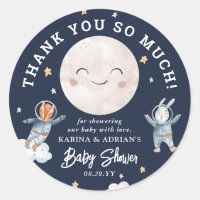 Cuadros Woodland Animal Space Baby Shower Gracias