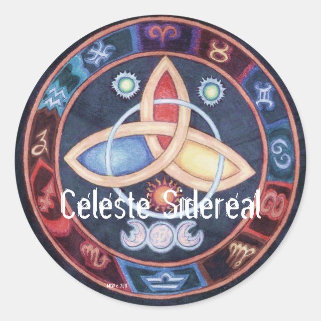 Pegatina Redonda ¿Cuál es tu Rótulo? (Anverso)