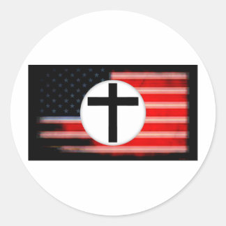 Pegatina Redonda cuando el fascismo llega a Estados Unidos