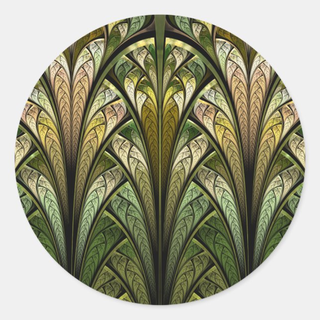 Pegatina Redonda Cuando el viento occidental sopla (Anverso)