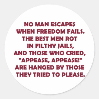 Pegatina Redonda Cuando la libertad fracasa