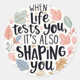 Pegatina Redonda Cuando Pegatinas de vida