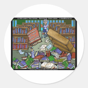 Pegatina Redonda Cuando Suceden Cosas Malas Regalos Graciosos Tees 