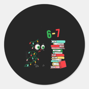 Pegatina Redonda Cuántas Noches a la Semana Deberías Leer 6–7 C