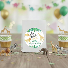 Pegatina Redonda Cuatro niños salvajes de todos los tiempos