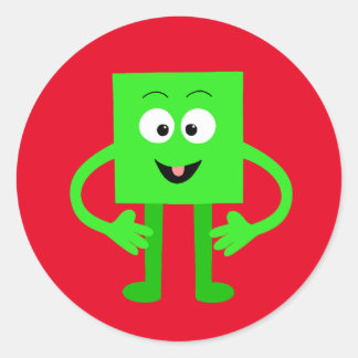 Pegatina Redonda Cubie Cubester