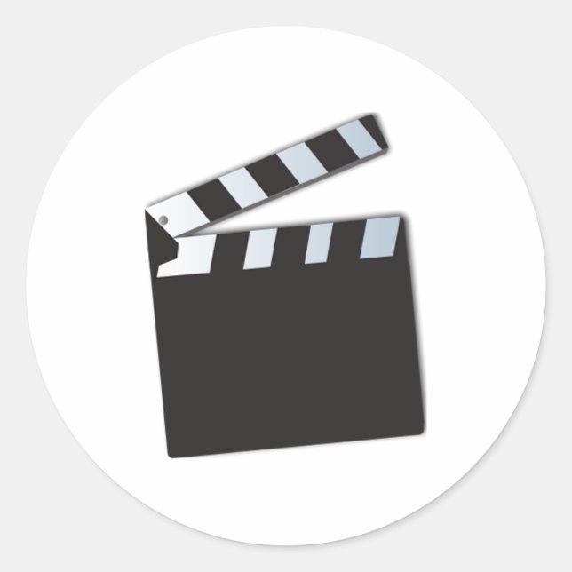 Pegatina Redonda Cubierta de película (Anverso)