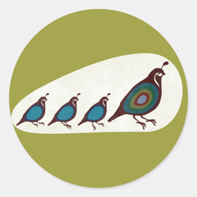 Pegatina Redonda Cuchillo (Anverso)