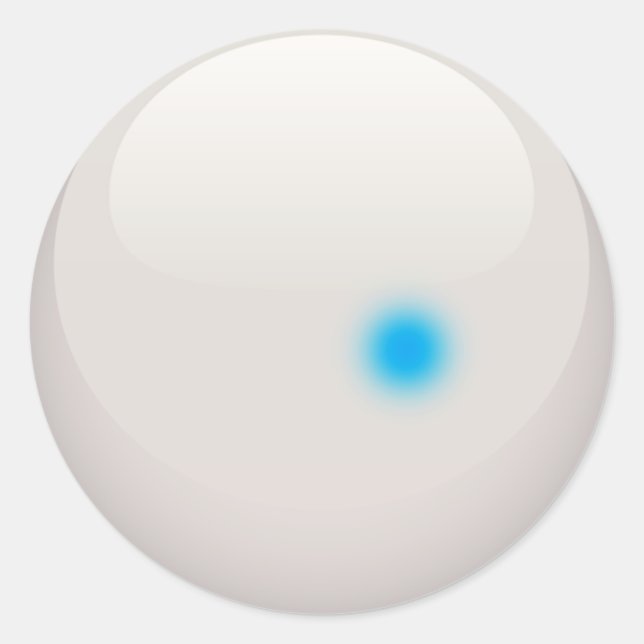 PEGATINA REDONDA CUE BALL (Anverso)