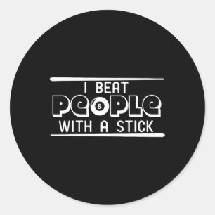 Pegatina Redonda Cue Stick Snooker Bar Table Billiards Rack Chalak