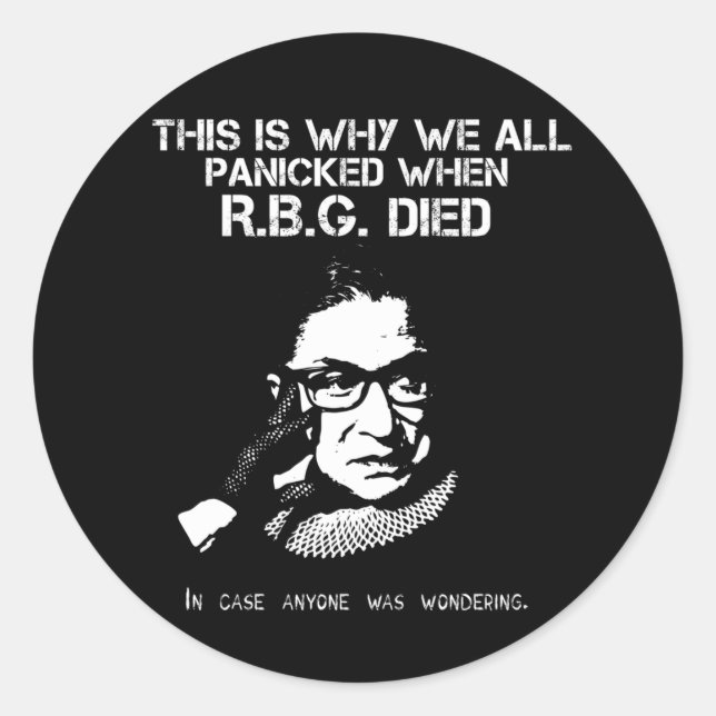 Pegatina Redonda Cuelga ahí, Texas (Anverso)