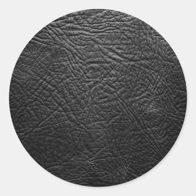 Pegatina Redonda Cuero (Anverso)