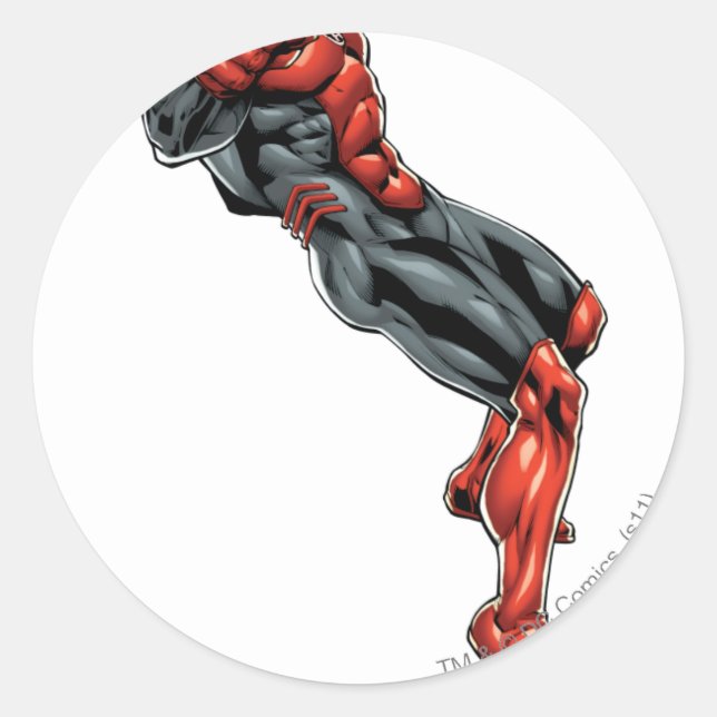 Pegatina Redonda Cuerpo de Linternas Rojas - Rage Leing 2 (Anverso)