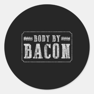 Pegatina Redonda Cuerpo Por Bycon Bbq Funny