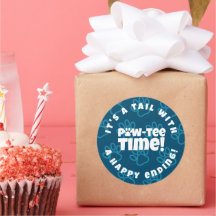 Cuidados Blue Pawprints Mascota Adopción Paw-tee! 