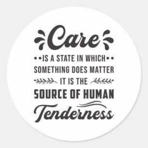 Pegatina Redonda Cuidados Cuidadores Cuidadores Enfermeras Enfermer