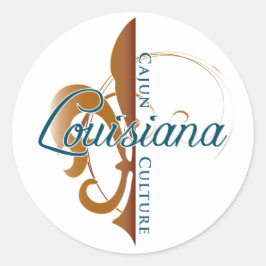 Pegatina Redonda Cultura cajún