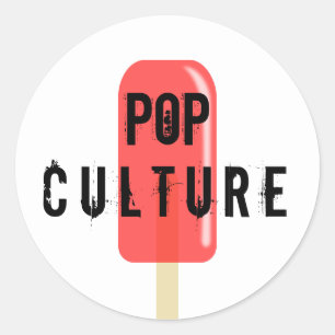 Pegatina Redonda Cultura pop
