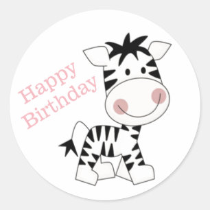 Pegatina Redonda Cumpleaños