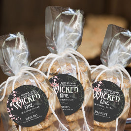 Pegatina Redonda Cumpleaños bueno o malvado